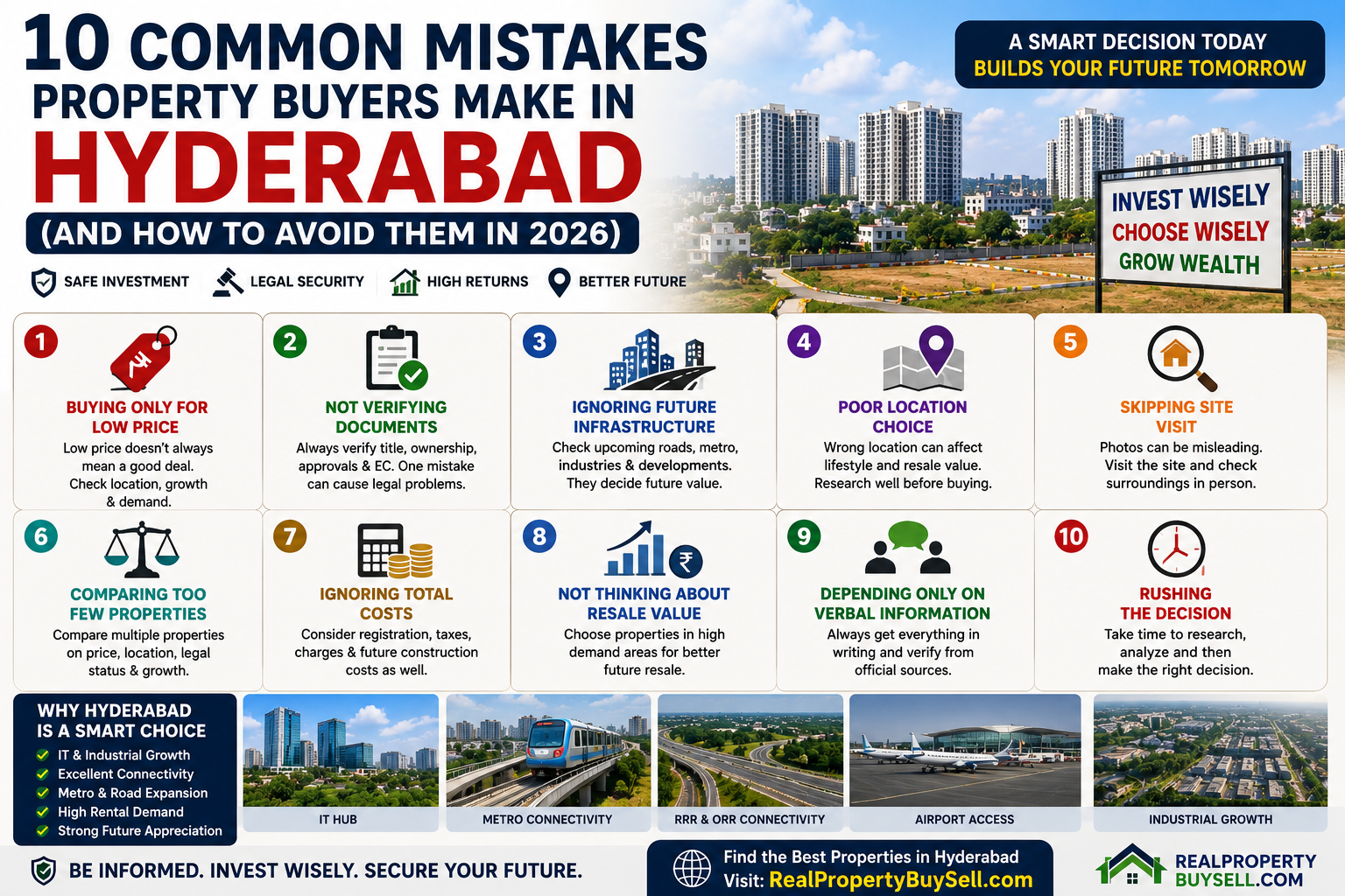 10 Common Mistakes Property Buyers Make in Hyderabad (And How to Avoid Them in 2026)